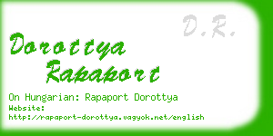 dorottya rapaport business card